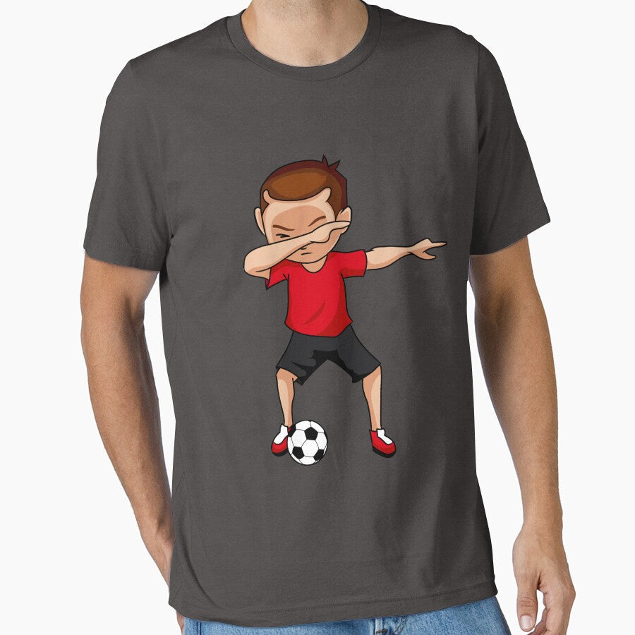 Dabbing Soccer Boy by melsens - Adult & Kids T-Shirts, Sweatshirts & Hoodies apparel design preview 1