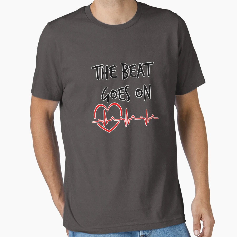 Cardiology Heartbeat Gift Beat Goes T-Shirt - Aesthetic Graphic Unisex - T-Shirt, Sweatshirt, Hoodie
