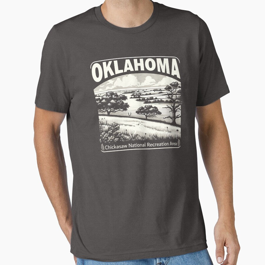 Oklahoma Outdoors Chickasaw National Recreation Area - Adult & Kids T-Shirts, Sweatshirts & Hoodies apparel design preview 1