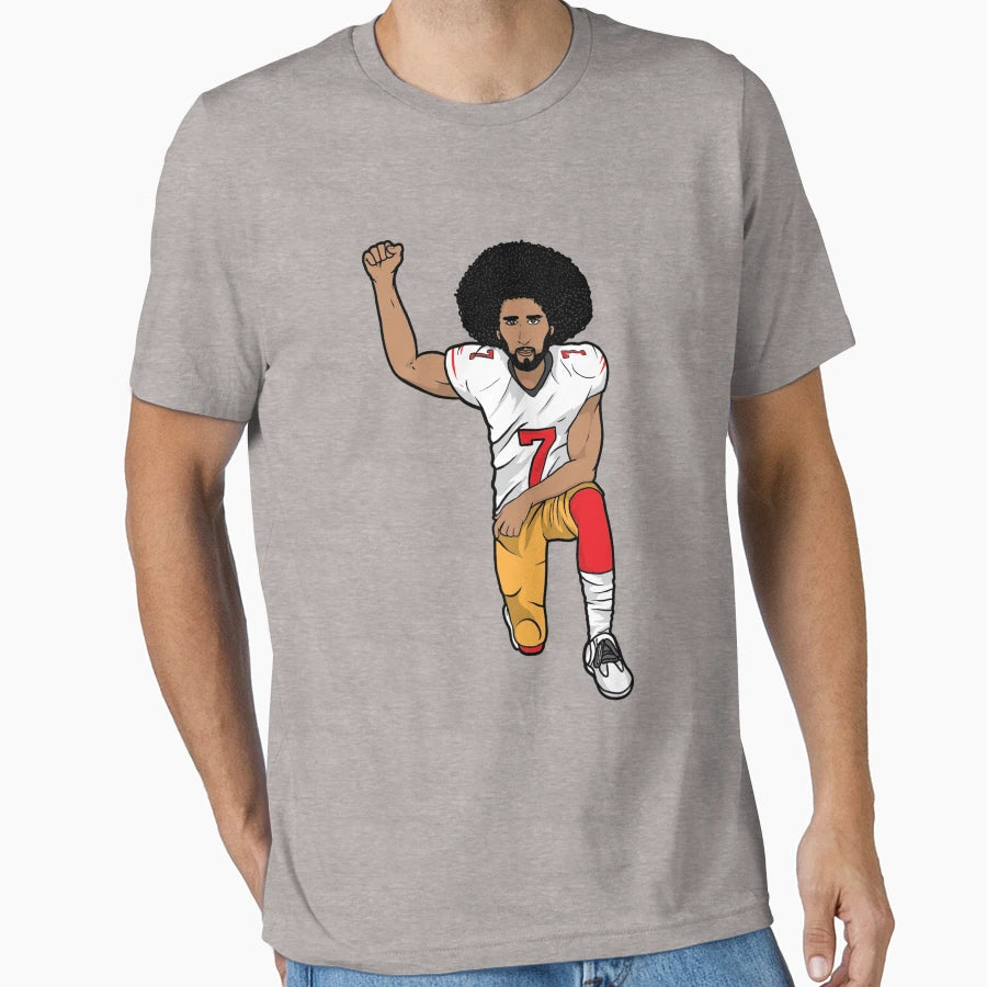Colin Kaepernick Kneeling T-Shirt - Trendy Graphic for Adults - T-Shirt, Sweatshirt, Hoodie