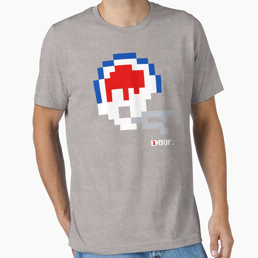 Buf Helmet Tecmo Bowl T-Shirt - Aesthetic Graphic Men Women - T-Shirt, Sweatshirt, Hoodie