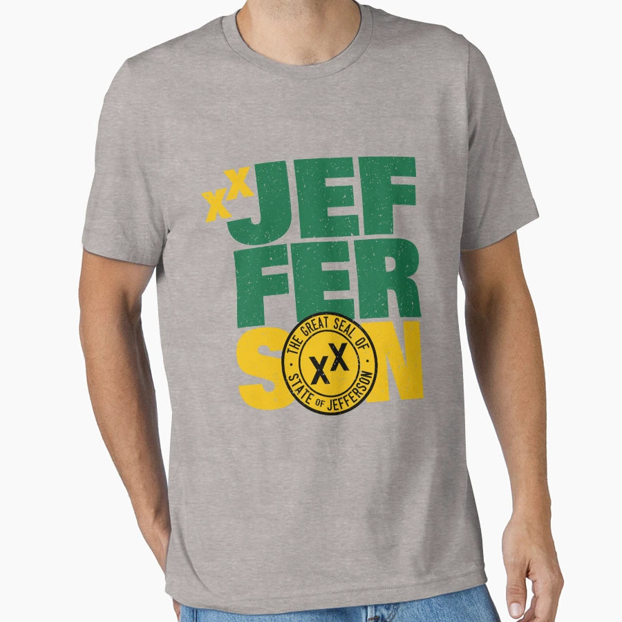 State Jefferson T-Shirt - Minimalist Print Men Women - T-Shirt, Sweatshirt, Hoodie