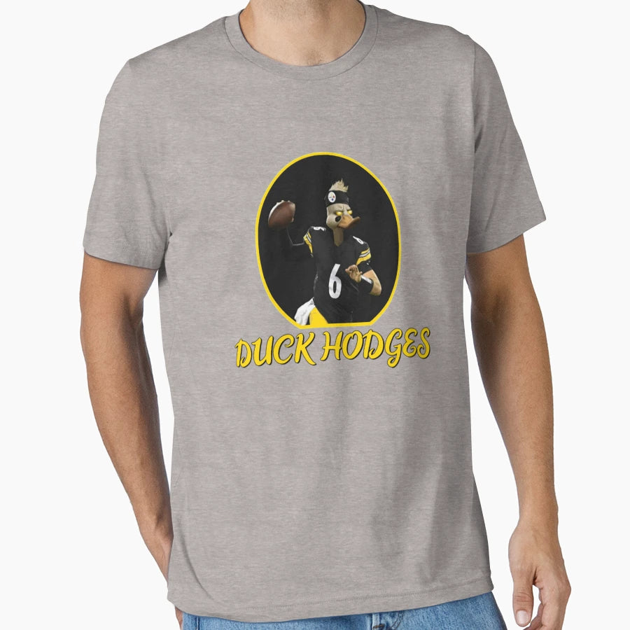 Pittsburgh Football Fans Duck Hodges T-Shirt - Custom Art Print Unisex - T-Shirt, Sweatshirt, Hoodie