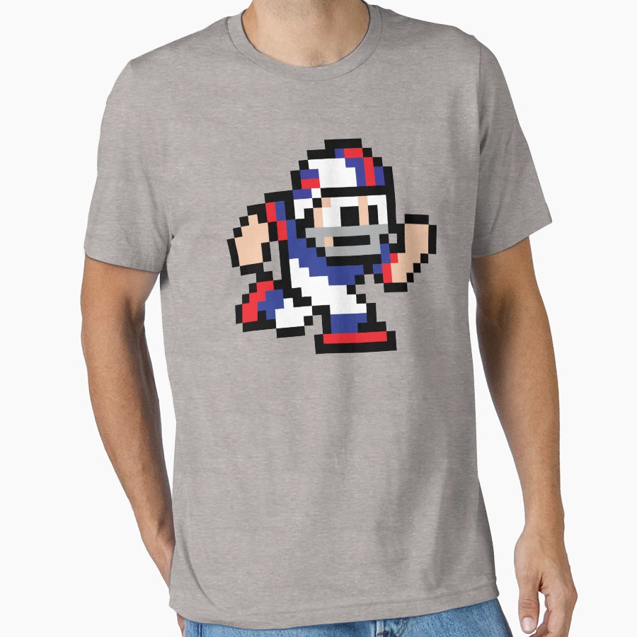 8 Bit Player Buffalo Bills T-Shirt - Custom Art Print Unisex - T-Shirt, Sweatshirt, Hoodie