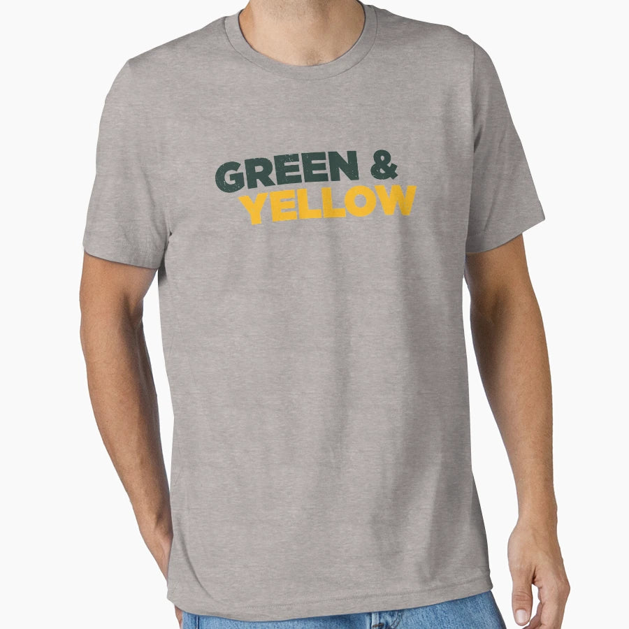 Green Bay Packers Green And Yellow T-Shirt - Fun Novelty Design Men Women - T-Shirt, Sweatshirt, Hoodie