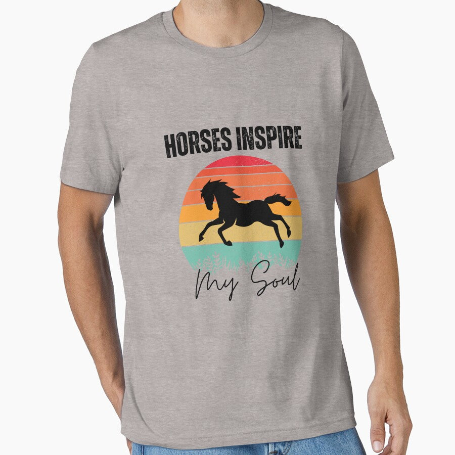 Horses Inspire My Soul by ladylalitafanta - Adult & Kids T-Shirts, Sweatshirts & Hoodies apparel design preview 1