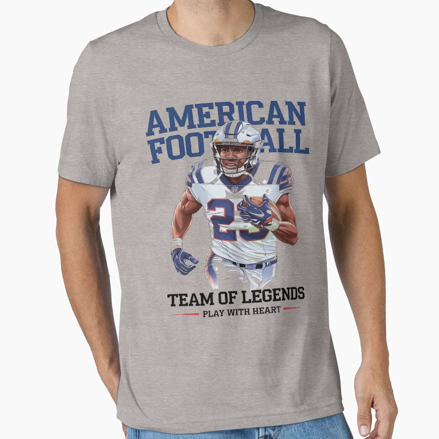 My American Football Lets American T-Shirt - Graphic Print for Adults - T-Shirt, Sweatshirt, Hoodie