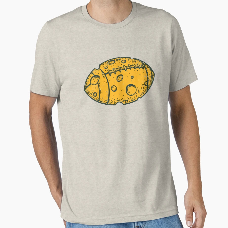Green Bay Cheese Football Fan T-Shirt - Fun Novelty Design for Adults - T-Shirt, Sweatshirt, Hoodie