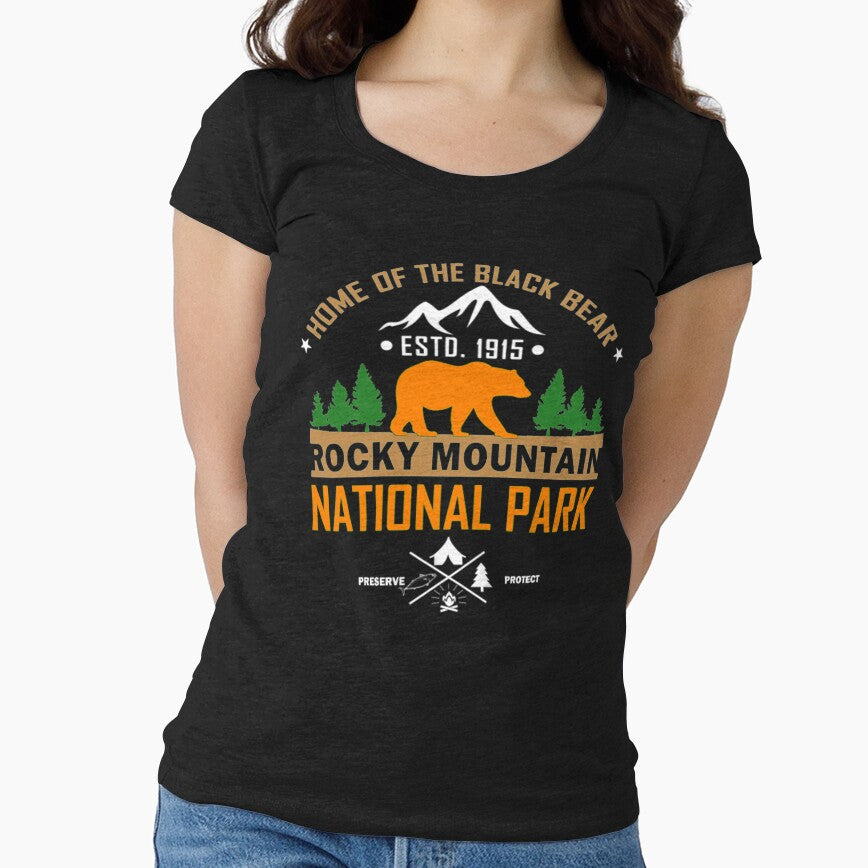 Rocky Mountain National Park Home Bear by Clavitaps - Adult & Kids T-Shirts, Sweatshirts & Hoodies apparel design preview 1