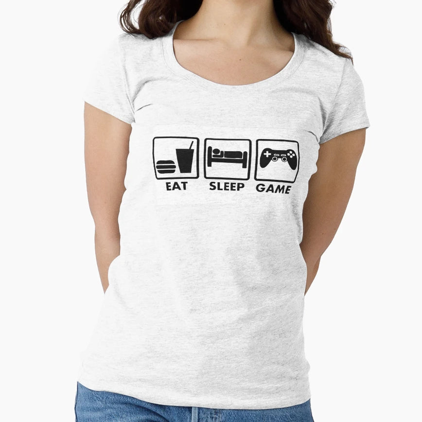 Eat Sleep Game T-Shirt - Aesthetic Graphic Men Women - T-Shirt, Sweatshirt, Hoodie