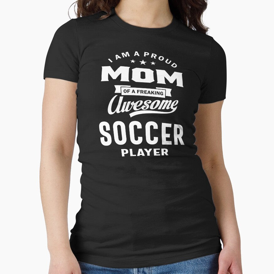 Proud Mom Of An Awesome Soccer Player and Grandma - Adult & Kids T-Shirts, Sweatshirts & Hoodies apparel design preview 1