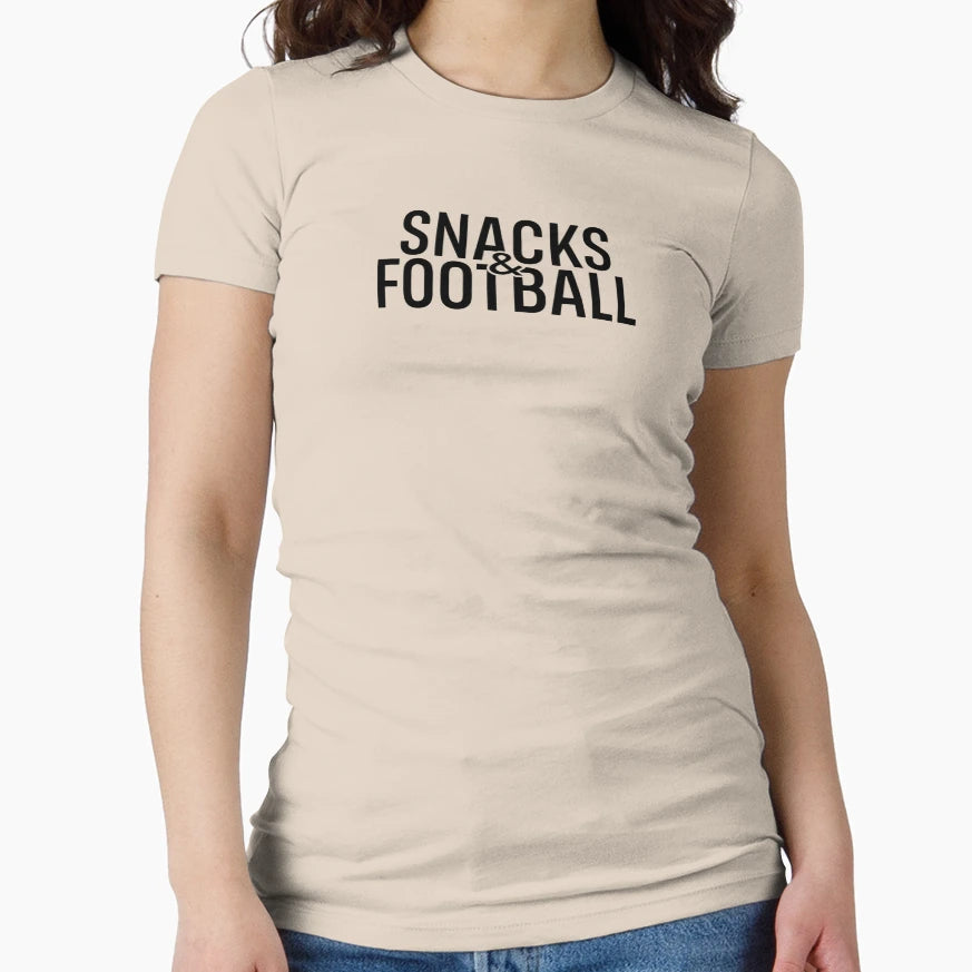 Snacks And Football Aa0178B T-Shirt - Trendy Graphic Men Women - T-Shirt, Sweatshirt, Hoodie