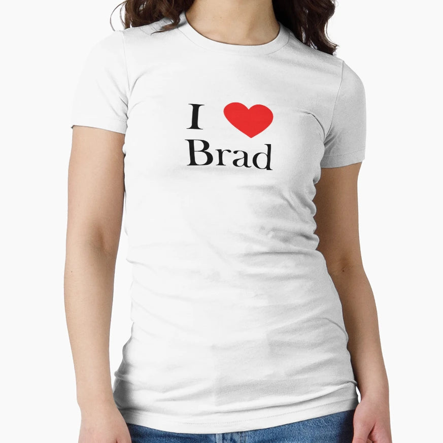 I Love Brad Heart T-Shirt - Unique Graphic for Adults - T-Shirt, Sweatshirt, Hoodie