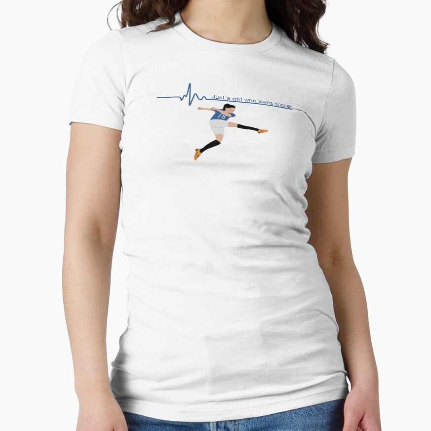 Just a girl who loves soccer by Room4You - Adult & Kids T-Shirts, Sweatshirts & Hoodies apparel design preview 1