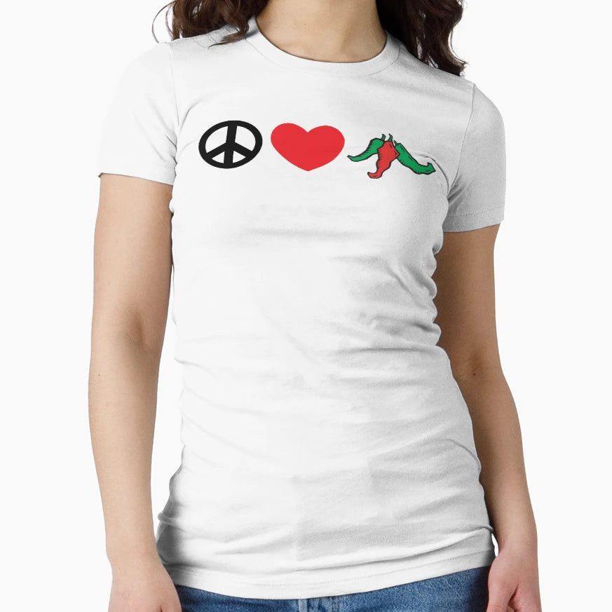 Cinco De Mayo Peace Love Hot Chile T-Shirt - Aesthetic Graphic Unisex - T-Shirt, Sweatshirt, Hoodie