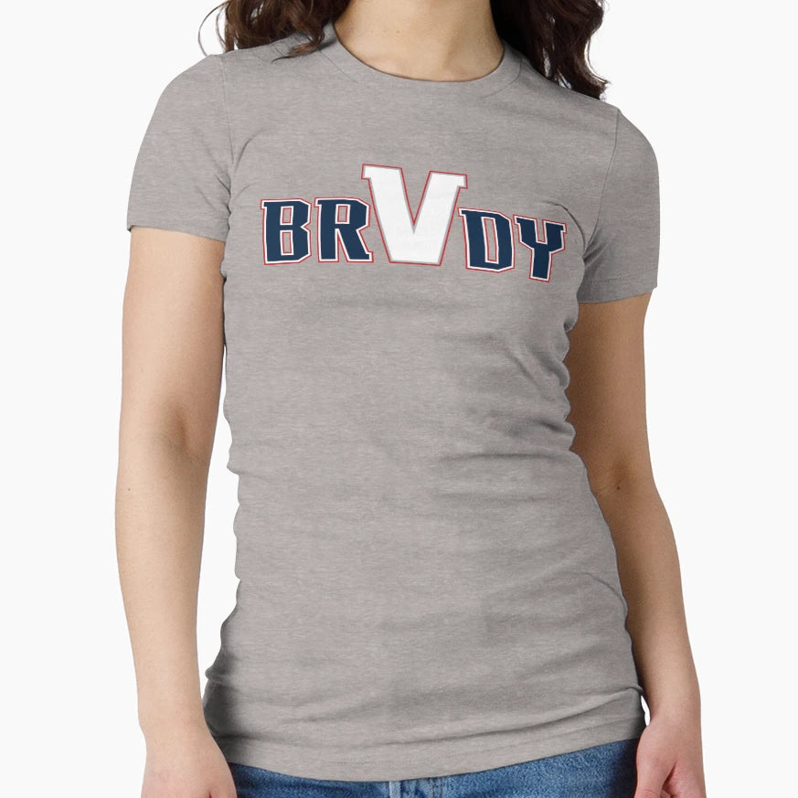 Brvdy Navy White T-Shirt - Trendy Graphic Men Women - T-Shirt, Sweatshirt, Hoodie