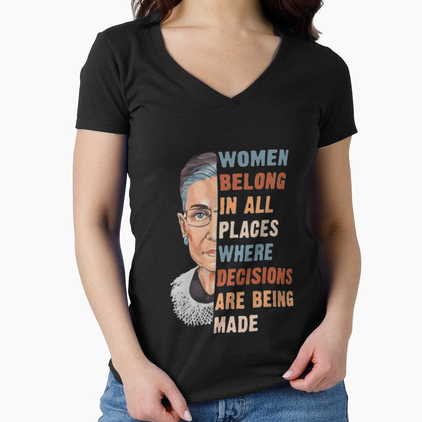Women Belong In All Place Where Decisions Are Being - Adult & Kids T-Shirts, Sweatshirts & Hoodies apparel design preview 1