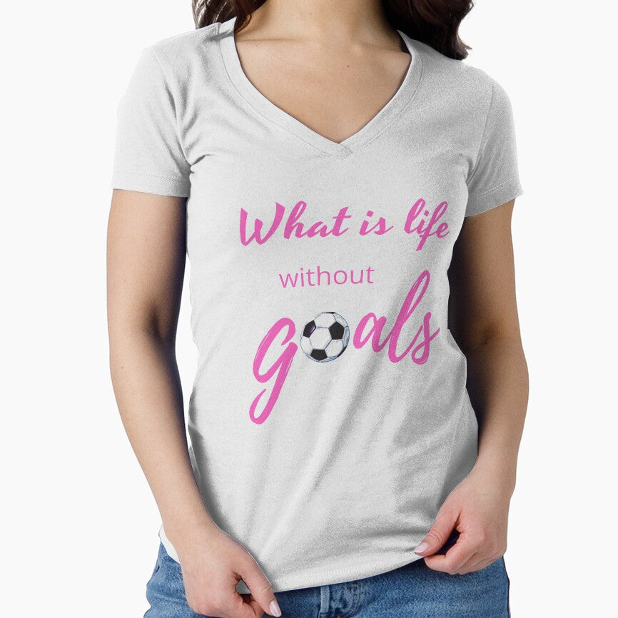 What Is Life Without Goals Pink by ryanwfraser - Adult & Kids T-Shirts, Sweatshirts & Hoodies apparel design preview 1