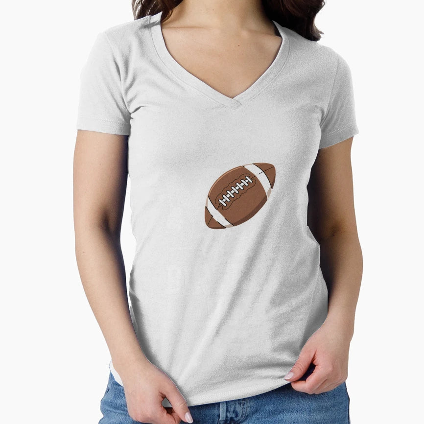 Mom Birthday Football Lover First T-Shirt - Custom Art Print Unisex - T-Shirt, Sweatshirt, Hoodie