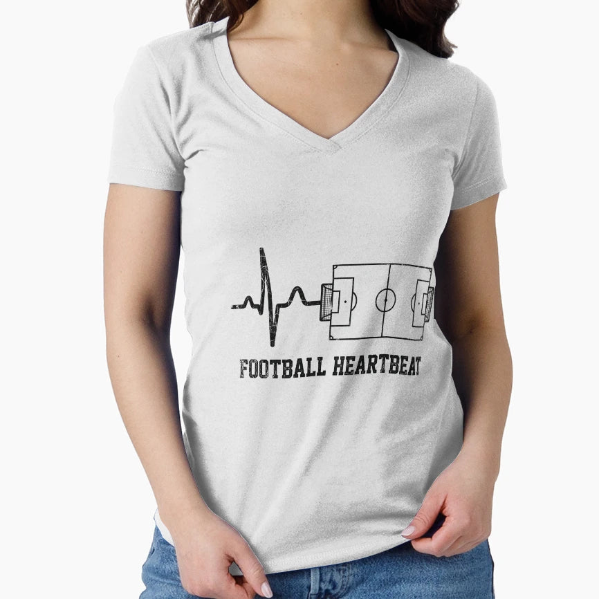Football Heartbeat Ecg Soccer Field T-Shirt - Streetwear Style for Adults - T-Shirt, Sweatshirt, Hoodie