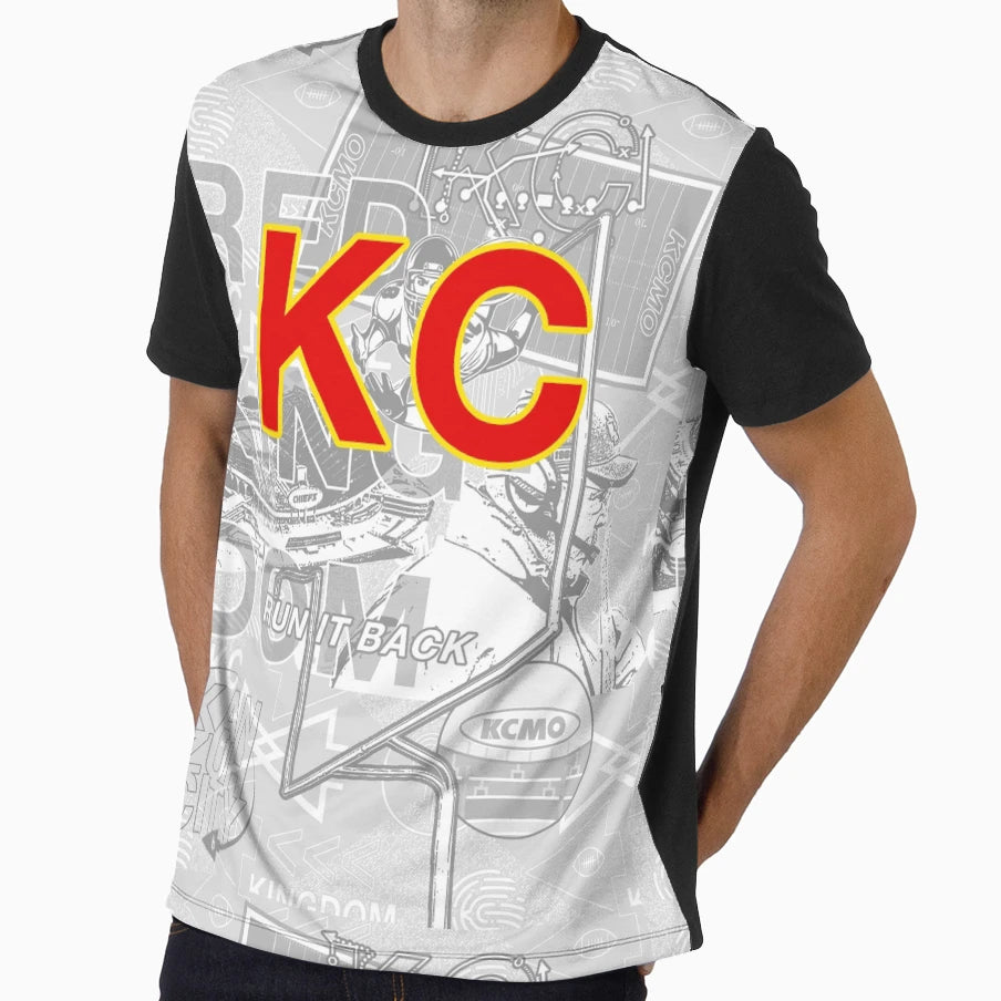 Kansas City Football Kc T-Shirt - Graphic Print Unisex - T-Shirt, Sweatshirt, Hoodie