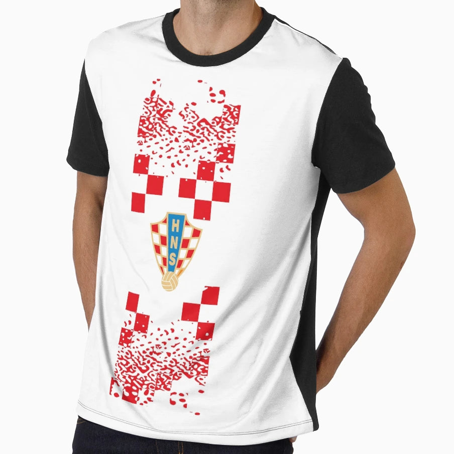 Croatia Soccer T-Shirt - Trendy Graphic Unisex - T-Shirt, Sweatshirt, Hoodie