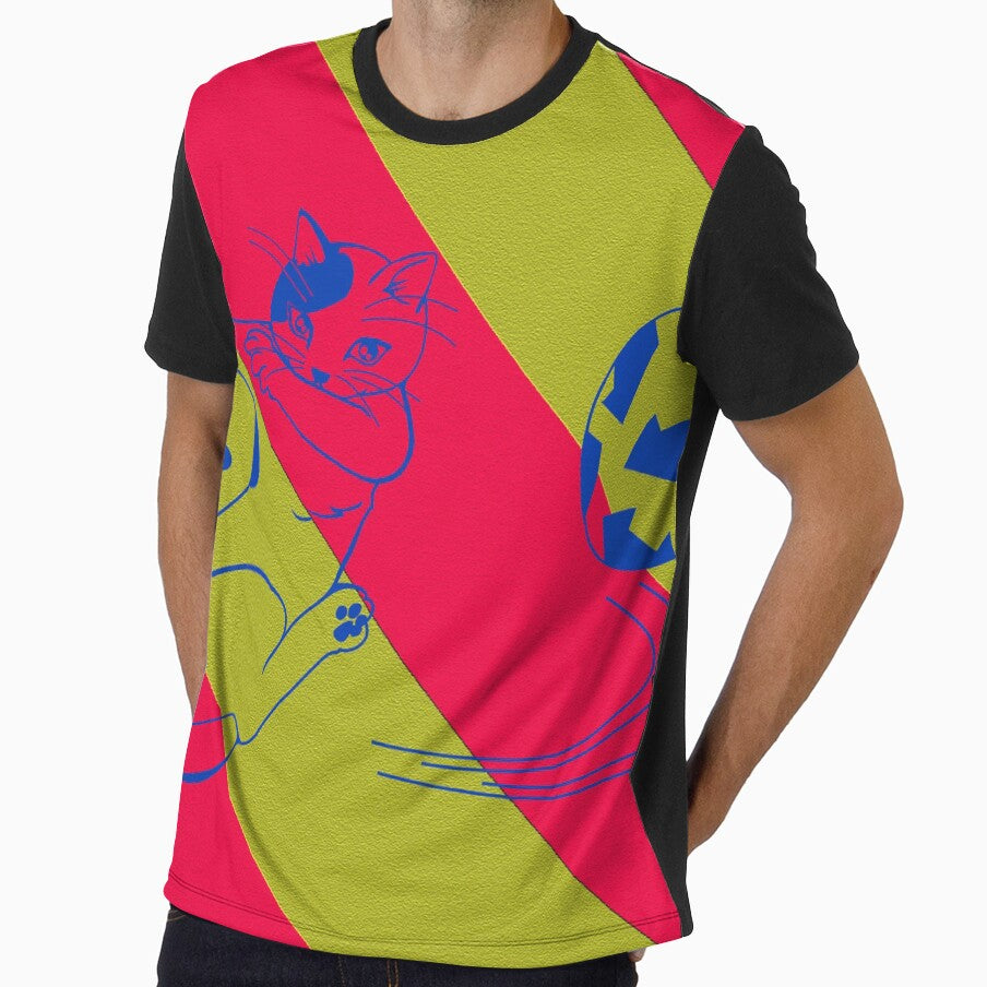 Cat Barca Soccer by Cristopher Ponso - Adult & Kids T-Shirts, Sweatshirts & Hoodies apparel design preview 1