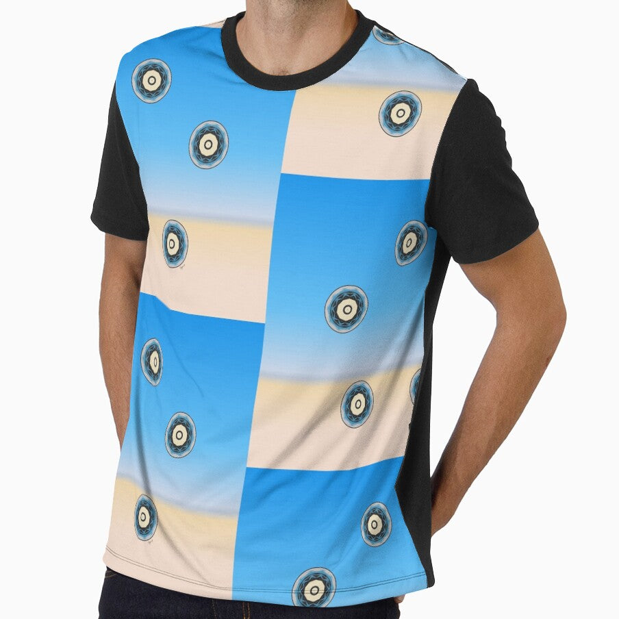 Desert Shine Peaceful Yellow and Blue by - Adult & Kids T-Shirts, Sweatshirts & Hoodies apparel design preview 1