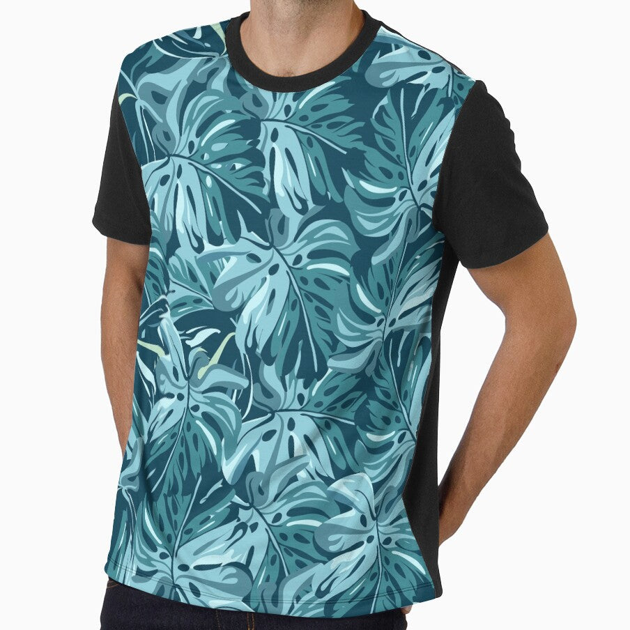 Nature Leaves Pattern Design by VividBubble - Adult & Kids T-Shirts, Sweatshirts & Hoodies apparel design preview 1