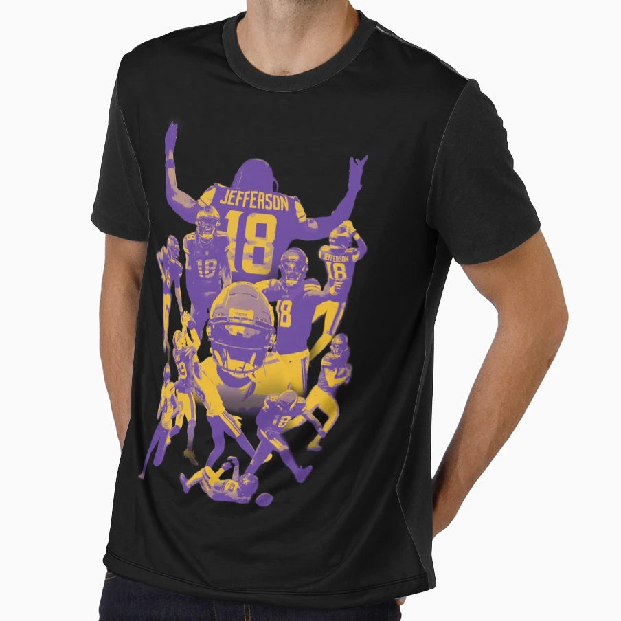 JJ Mvp Purple Gold T-Shirt - Minimalist Print Unisex - T-Shirt, Sweatshirt, Hoodie