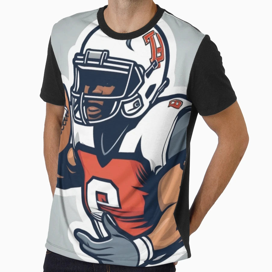 American Football African American Plus T-Shirt - Graphic Print for Adults - T-Shirt, Sweatshirt, Hoodie