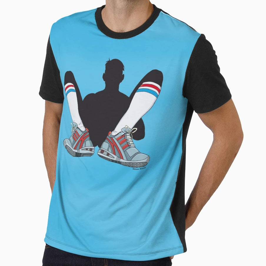 Sneaker Sox Blue T-Shirt - Minimalist Print Unisex - T-Shirt, Sweatshirt, Hoodie