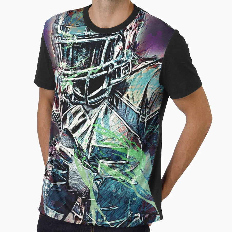 Football Player T-Shirt - Streetwear Style Men Women - T-Shirt, Sweatshirt, Hoodie