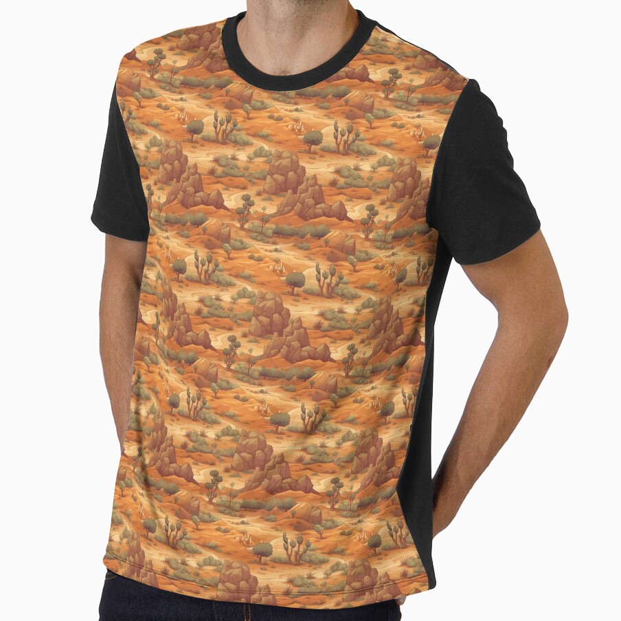 Sandy desert by Digital Dreamtales - Adult & Kids T-Shirts, Sweatshirts & Hoodies apparel design preview 1