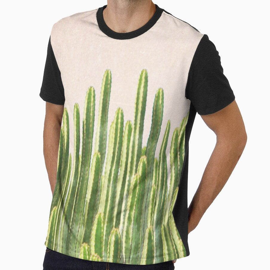 Pink Cactus California Palm Springs by Cali West - Adult & Kids T-Shirts, Sweatshirts & Hoodies apparel design preview 1