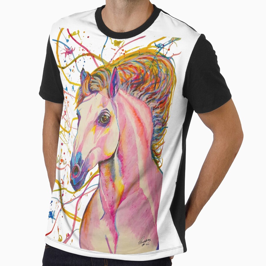 Candy Horse by Charlotte Mckee - Adult & Kids T-Shirts, Sweatshirts & Hoodies apparel design preview 1