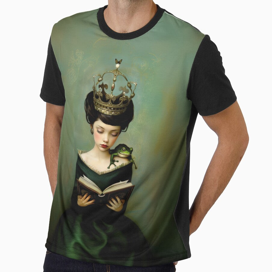 Princess and a frog by Magical Art Store - Adult & Kids T-Shirts, Sweatshirts & Hoodies apparel design preview 1