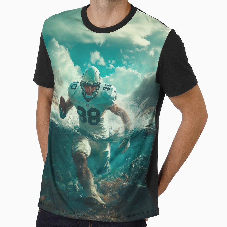 Unstoppable American Football 1 T-Shirt - Minimalist Print Men Women - T-Shirt, Sweatshirt, Hoodie