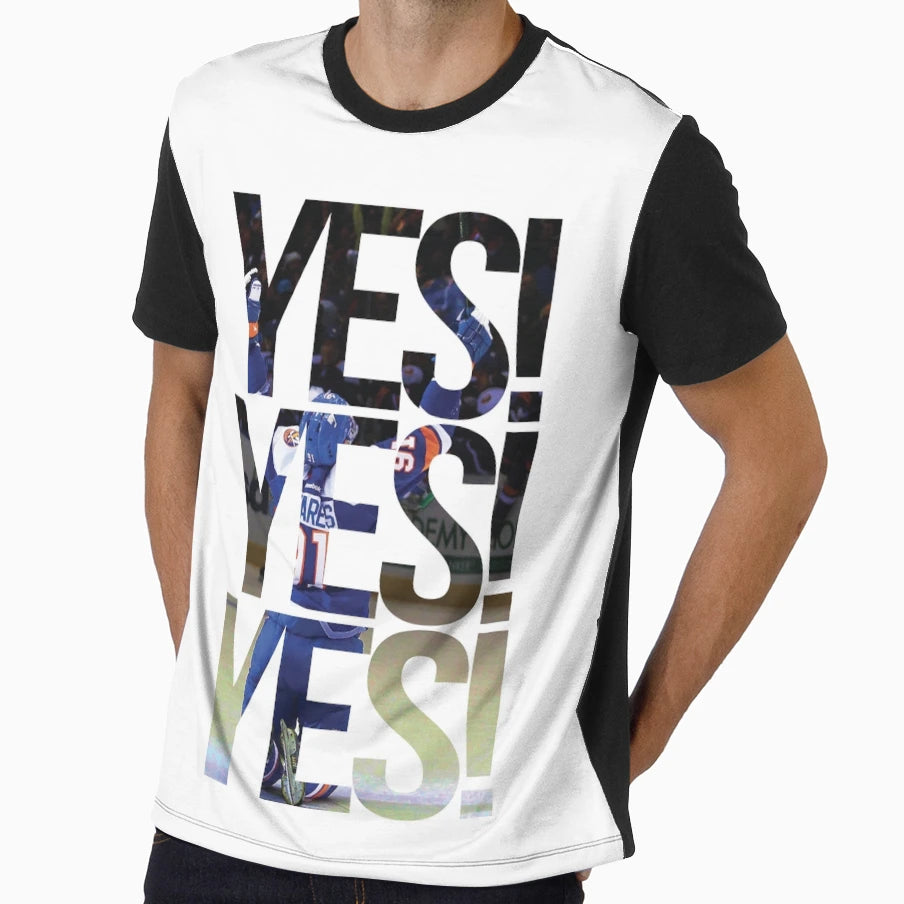 Yes Yes Yes New York Islanders T-Shirt - Custom Art Print Men Women - T-Shirt, Sweatshirt, Hoodie