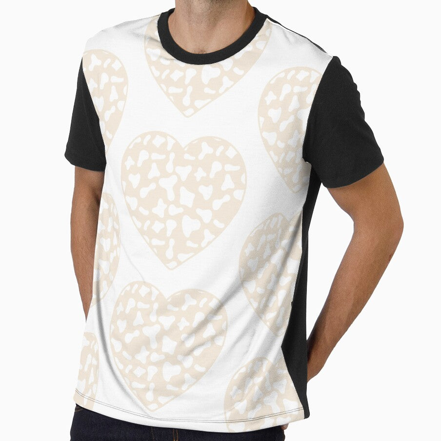 Big White Cow Patches on Cream Cowhide Continues - Adult & Kids T-Shirts, Sweatshirts & Hoodies apparel design preview 1