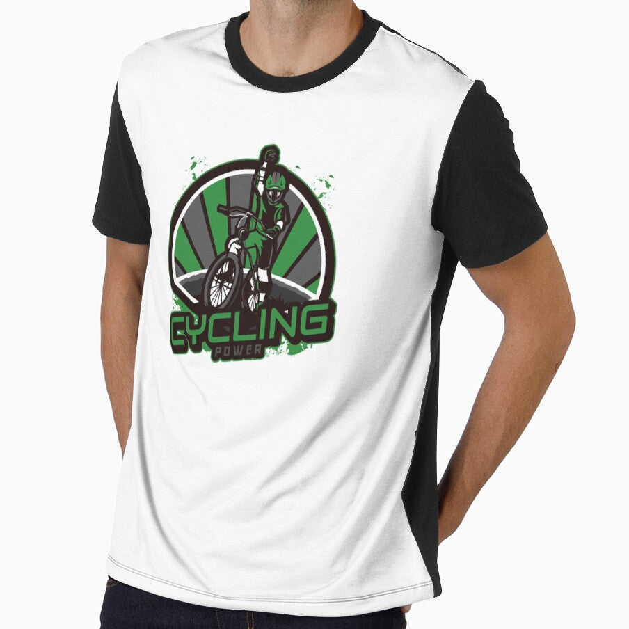 Cycling Power- Mountain Biking by joabaj - Adult & Kids T-Shirts, Sweatshirts & Hoodies apparel design preview 1