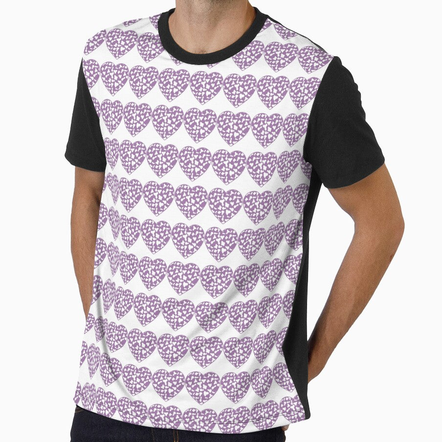 Regular Grid Small White Cow Patches on Violet - Adult & Kids T-Shirts, Sweatshirts & Hoodies apparel design preview 1