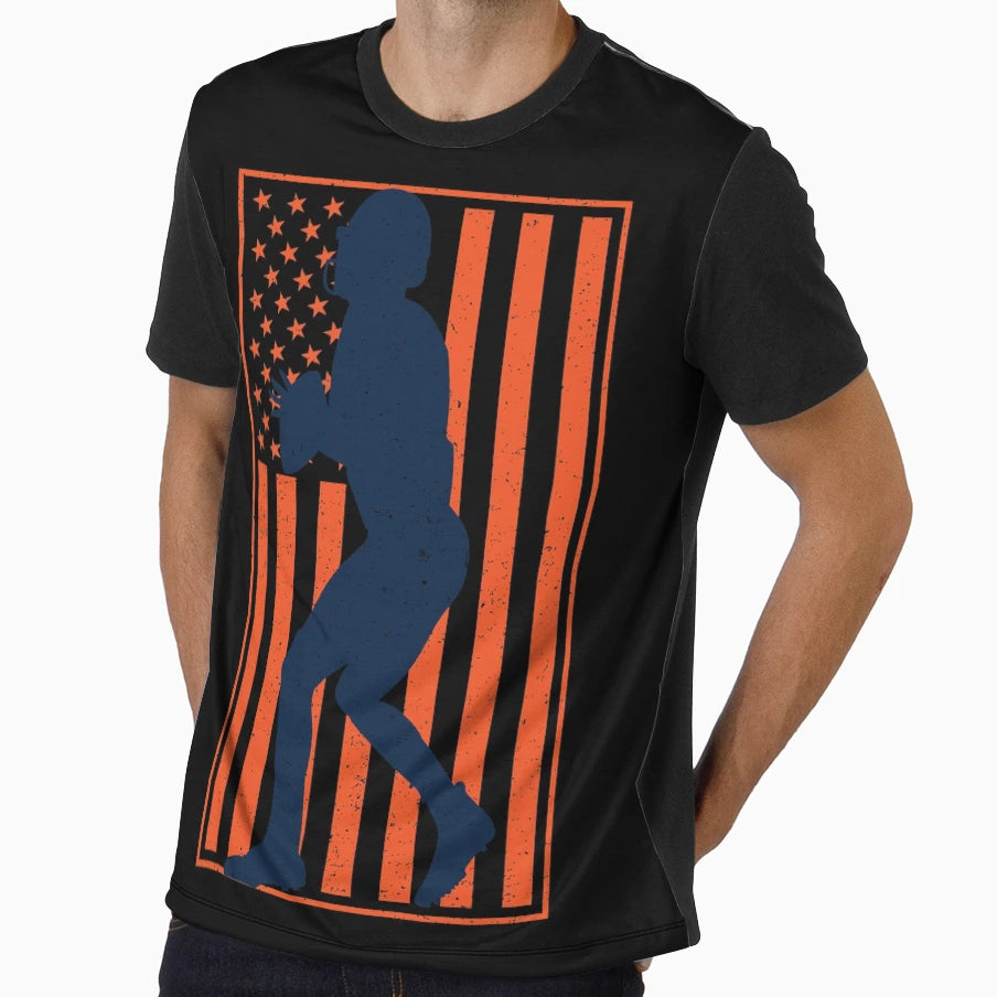 Football Quarterback T-Shirt - Aesthetic Graphic Men Women - T-Shirt, Sweatshirt, Hoodie