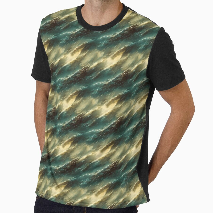 Seamless ocean background 9 by hendrikspix - Adult & Kids T-Shirts, Sweatshirts & Hoodies apparel design preview 1