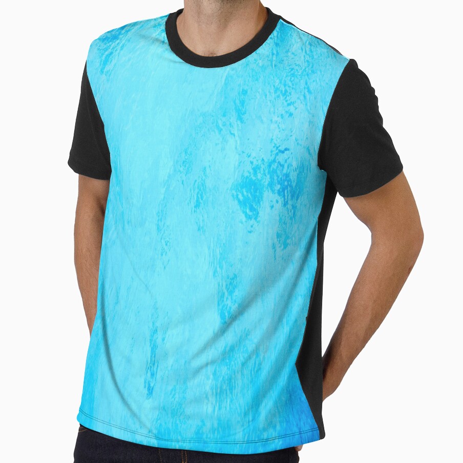 Blue Ocean Waves by aventi24 - Adult & Kids T-Shirts, Sweatshirts & Hoodies apparel design preview 1