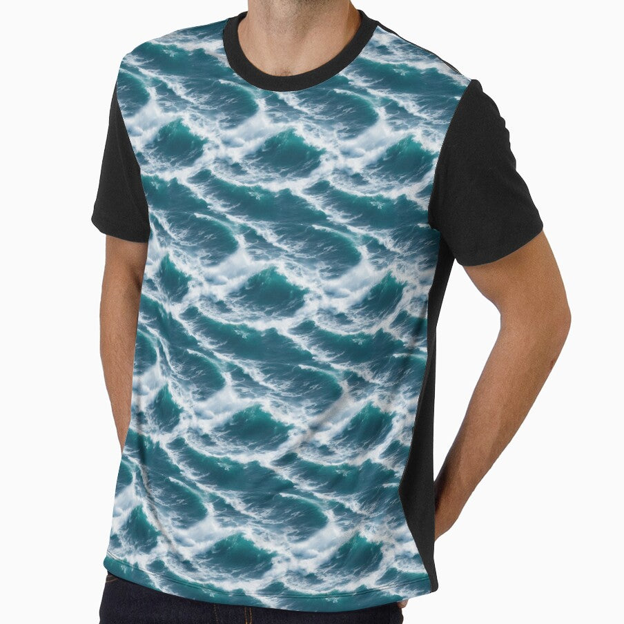 Seamless ocean background 24 by hendrikspix - Adult & Kids T-Shirts, Sweatshirts & Hoodies apparel design preview 1