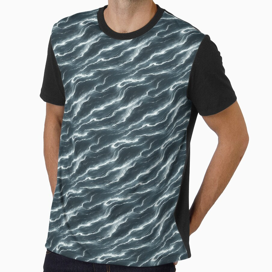 Seamless ocean background 10 by hendrikspix - Adult & Kids T-Shirts, Sweatshirts & Hoodies apparel design preview 1