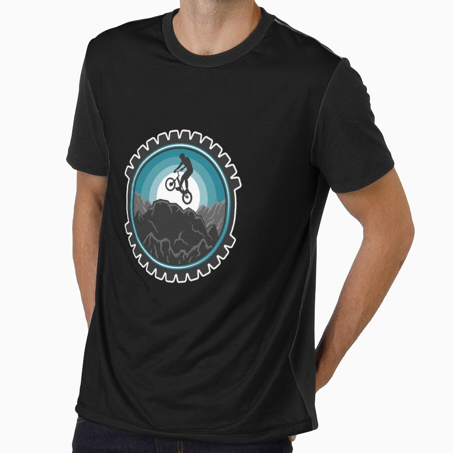 Mountain Biking Jump Wheel by joabaj - Adult & Kids T-Shirts, Sweatshirts & Hoodies apparel design preview 1