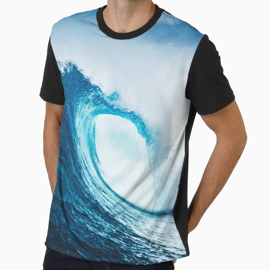Blue Ocean Wave by Legendary Status - Adult & Kids T-Shirts, Sweatshirts & Hoodies apparel design preview 1