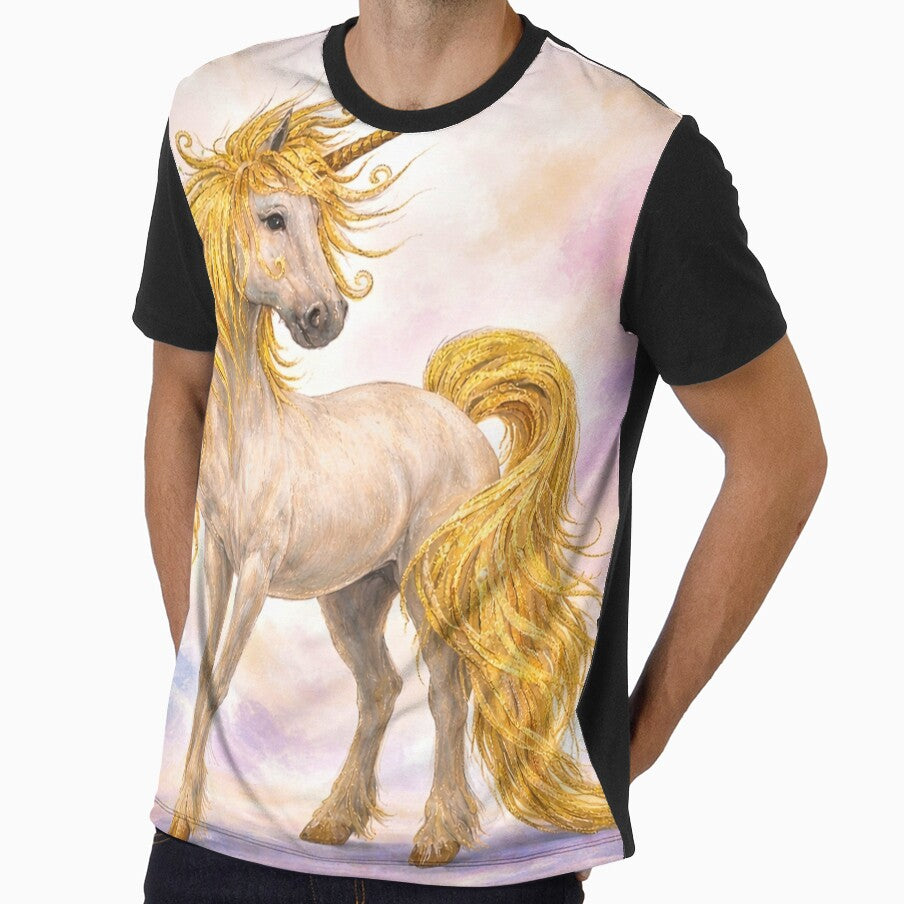 Magical horse unicorn Pegasus by Ana Cristina - Adult & Kids T-Shirts, Sweatshirts & Hoodies apparel design preview 1